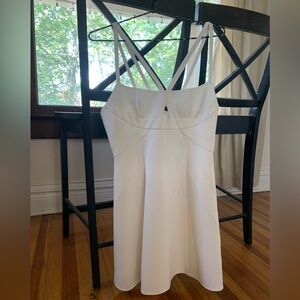 BCBG white cocktail dress